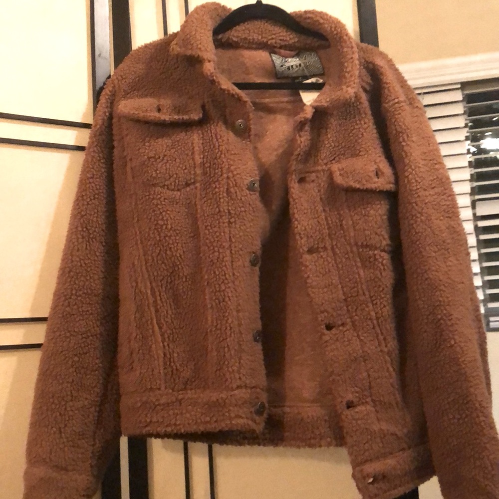 NWT Brown Teddy Jacket